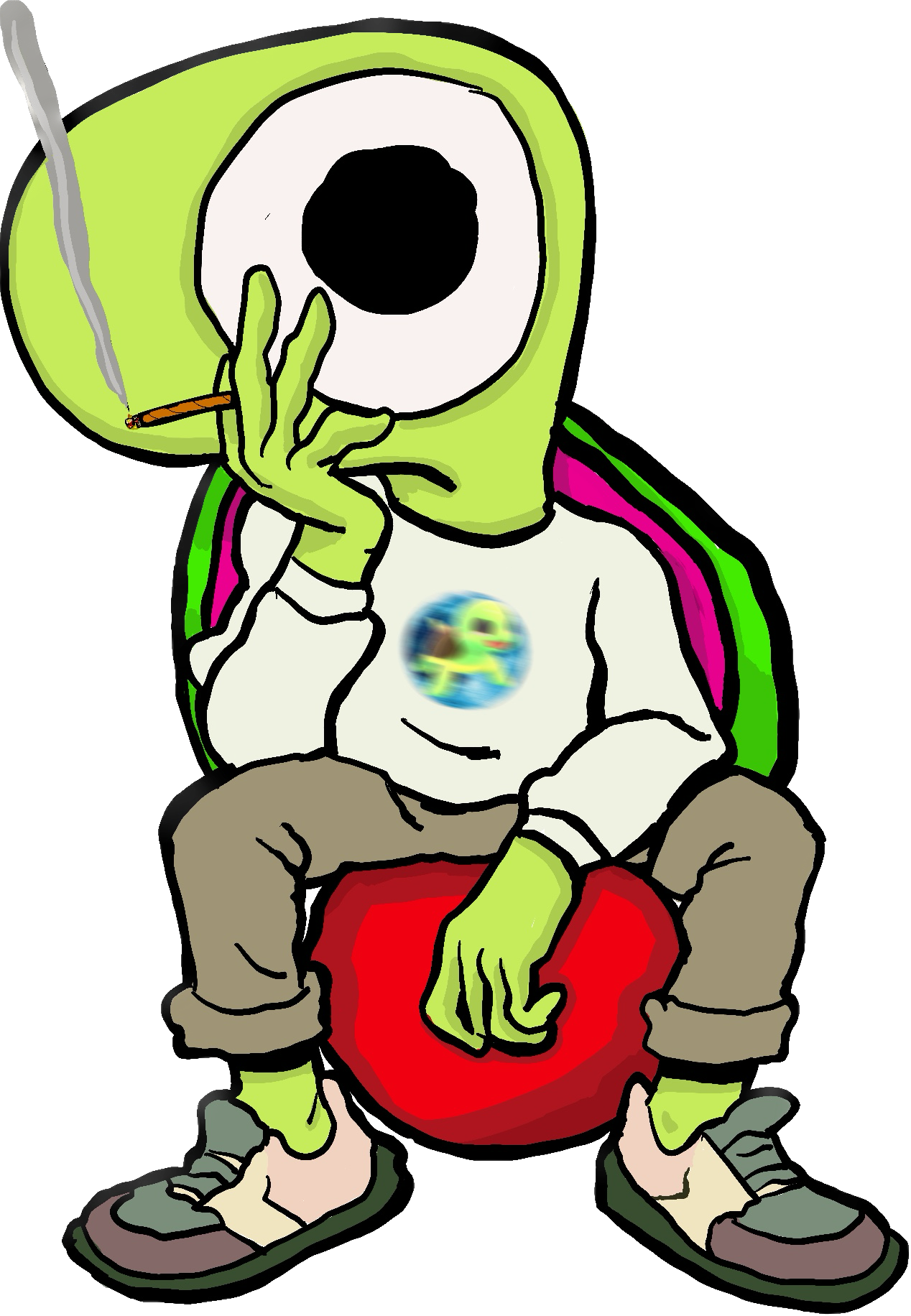 Moonturtle Sitting Character
